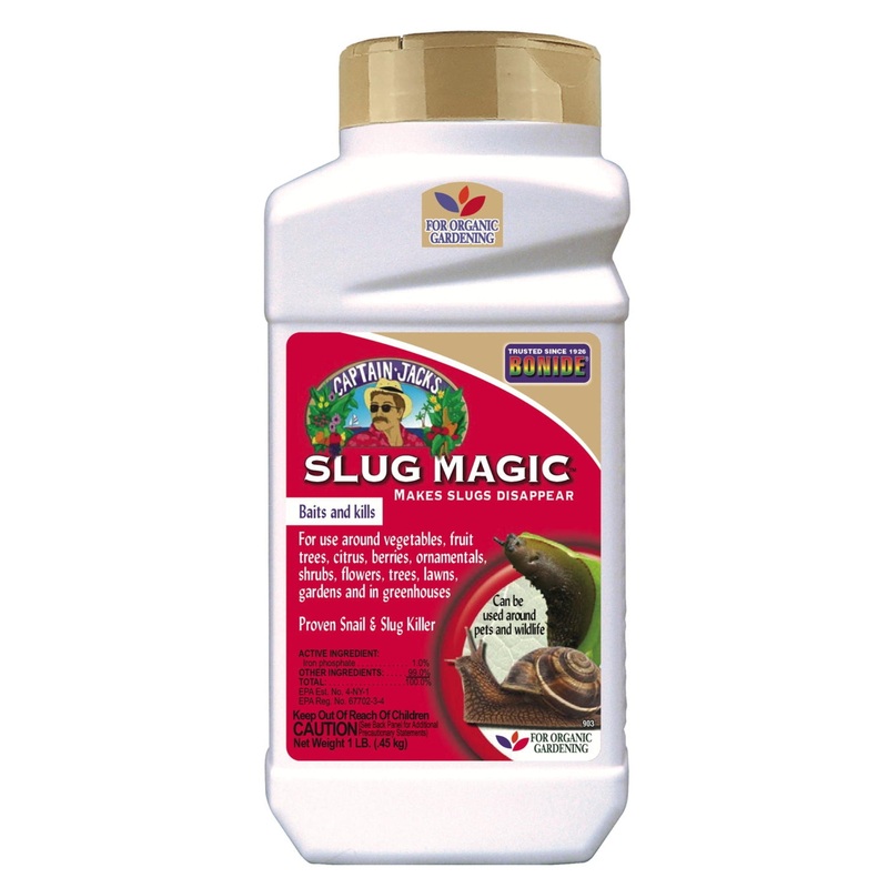 Bonide Captain Jack’s Slug Magic, Baits and Kills Slugs, for Organic Gardening, Granular Application, 24oz