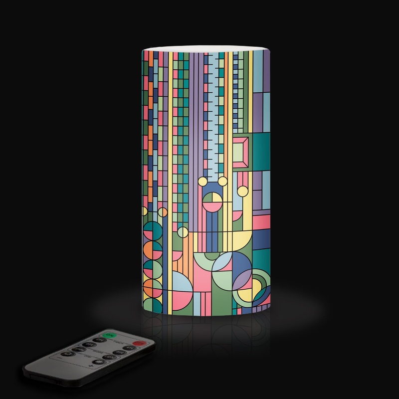 Frank Lloyd Wright Saguaro Forms 6″ LED Real Wax Candle with Remote