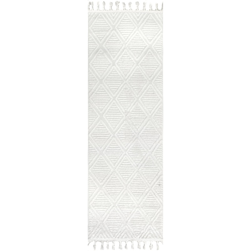 Balboa Textured Tile Rug | Ivory