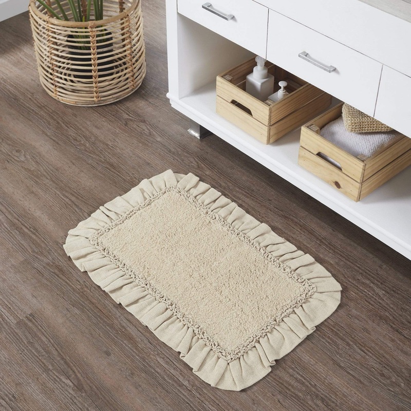 Burlap Vintage Bathmat 20×30