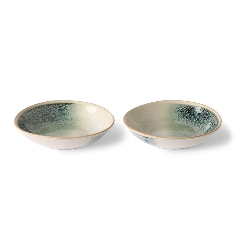 ceramic 70’s curry bowls: mist (set of 2)