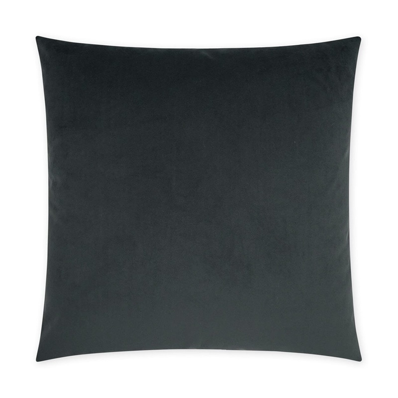 D.V. Kap  24″ x 24″ Decorative Throw Pillow | Posh Duo Charcoal