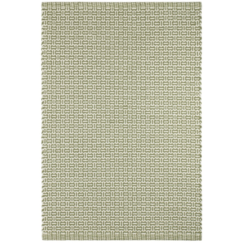 Miss Muffet Handwoven Cotton Rug | Olive