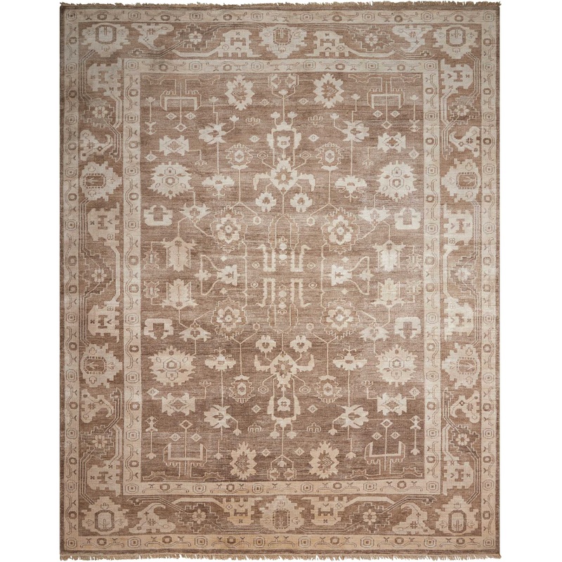 Nourison Aldora 5’6″ x 8′ Mocha Vintage Indoor Rug