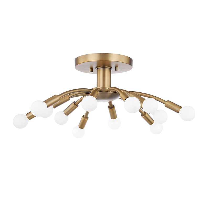 Troy C2812 Tristan 12-lt 25″ Semi Flush