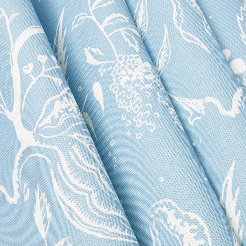 Blue Chelsea Square Fabric