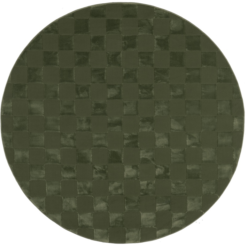 Cape May Plush Textured Washable Rug | Green