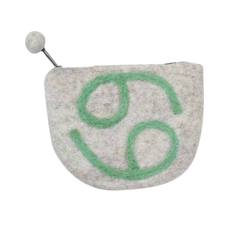 Felt Cancer Zodiac Coin Purse – Global Groove