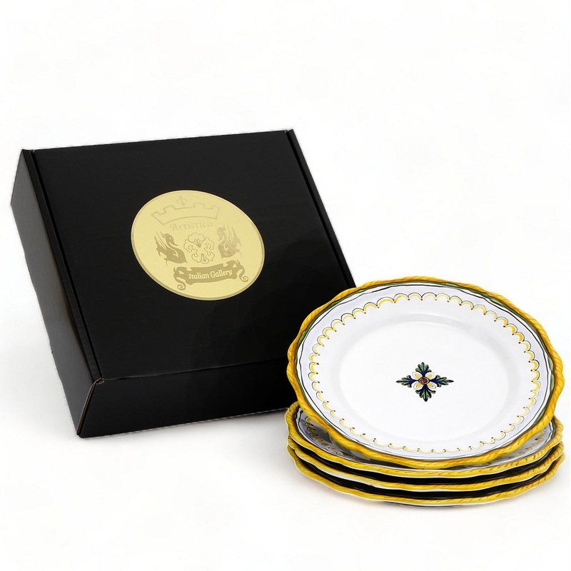GIFT BOX: With Deruta Dinner Plate – RAFFAELLESCO design (4 Pcs)
