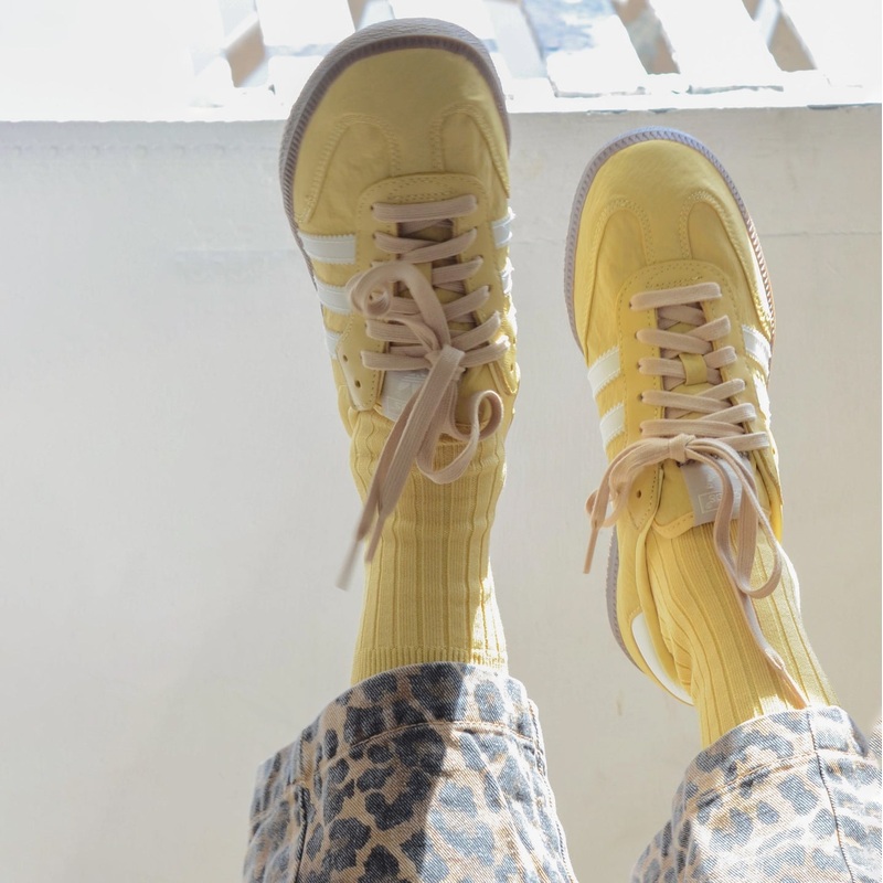 Her Socks – Mercerized Combed Cotton Rib Buttercup