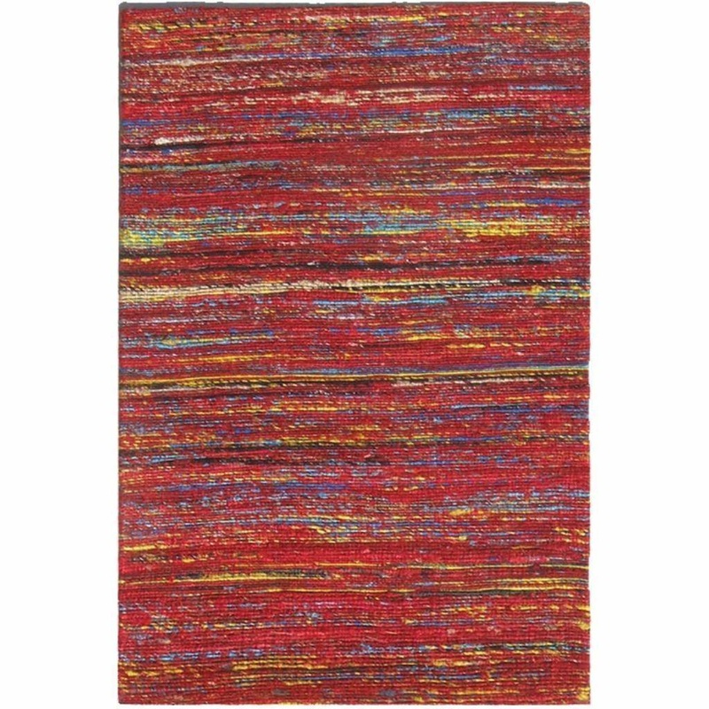 Madisons Red Sari Silk Area Rug