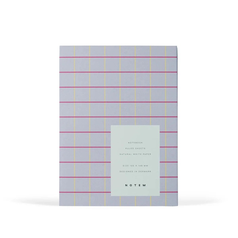 UMA Notebook, Small – Lavender Check