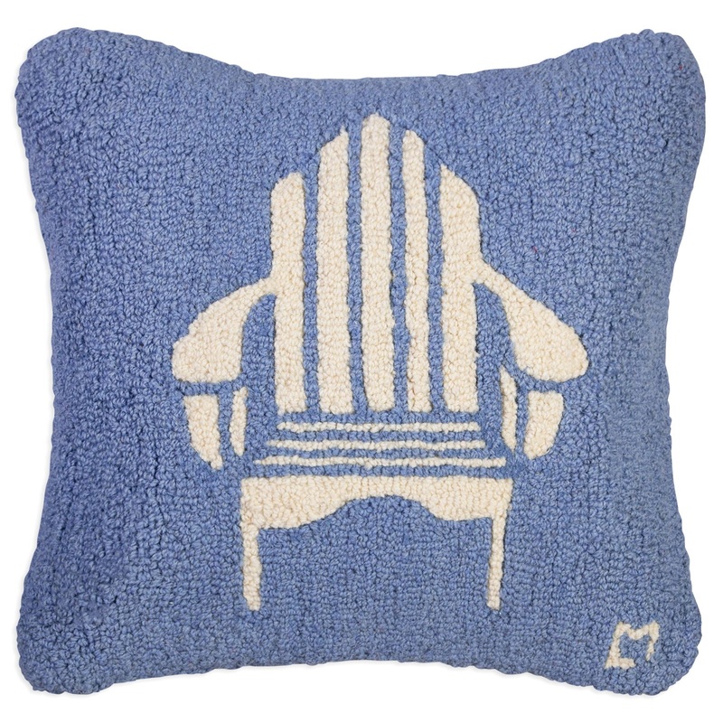 Adirondack Chair On Blue – 18″ x 18″