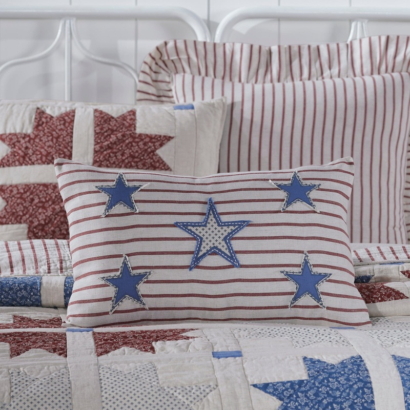 Celebration Star Applique Pillow 14×22