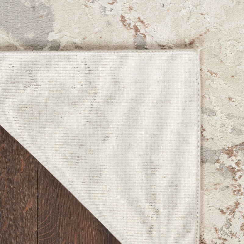 Nourison Desire 9′ x 12′ Cream Grey Modern Indoor Rug