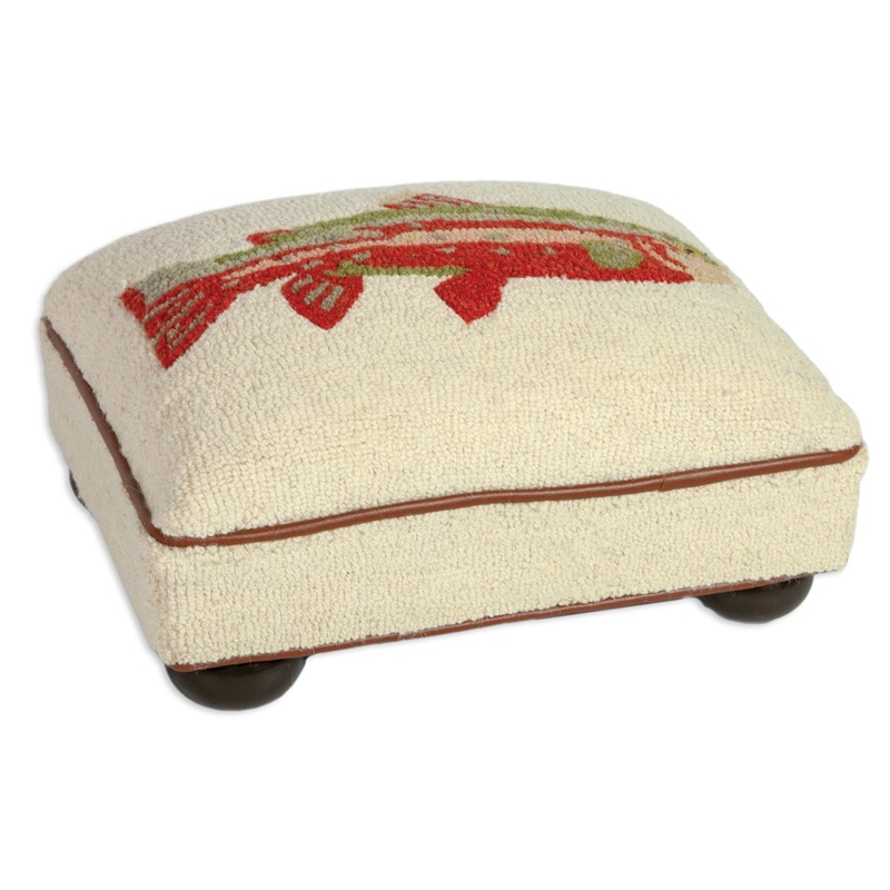 Summer Trout – 14″ x 18″ x 9″ Foot Stool