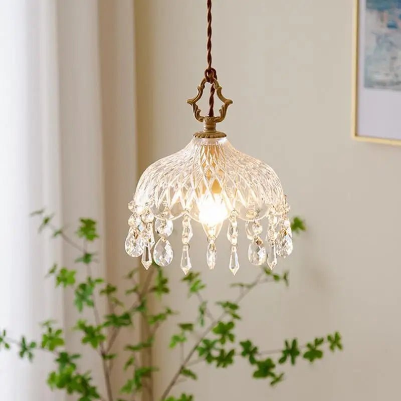 French Retro Indoor LED Chandelier with E14 Bulb