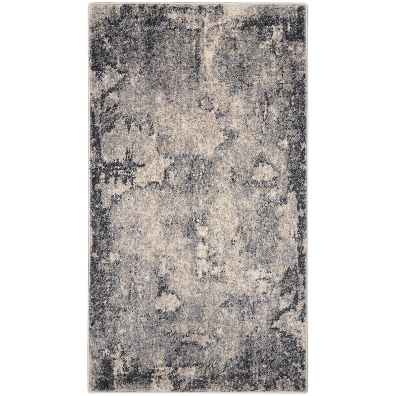 Nourison Home Moroccan Celebration 2’2″ x 3’9″ Blue/Beige Modern Indoor Rug