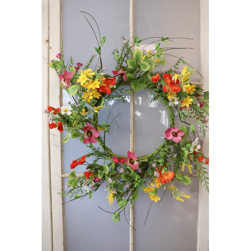 22″ Wild Flower Wreath