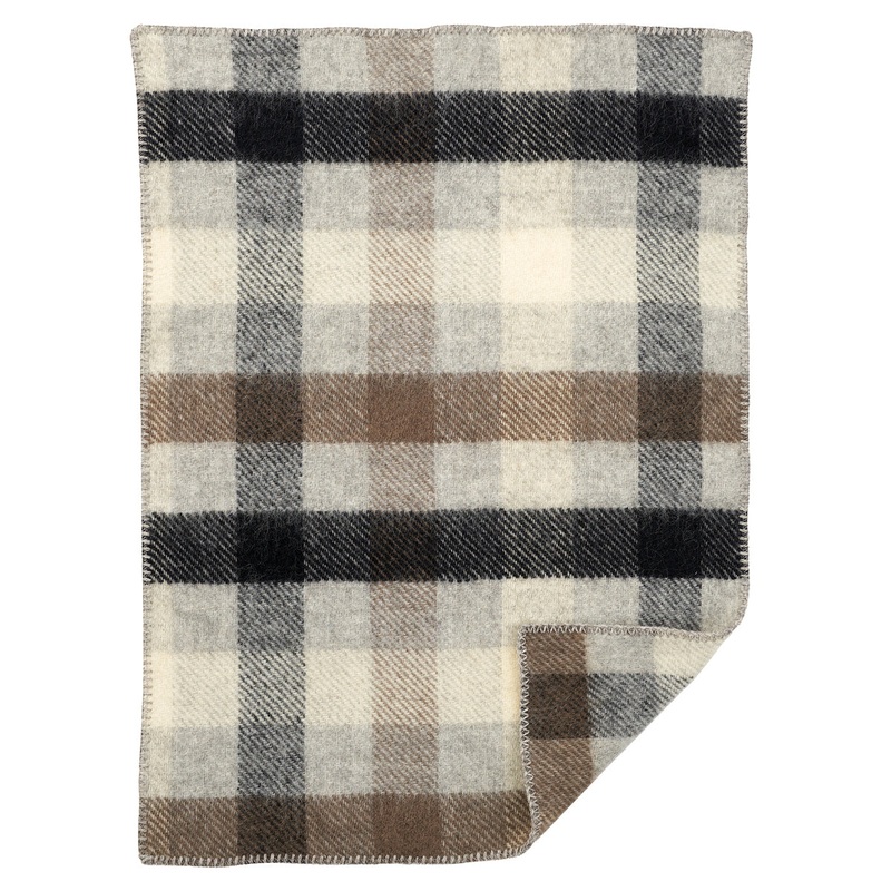 Gotland Wool Baby Blanket, Multi Grey