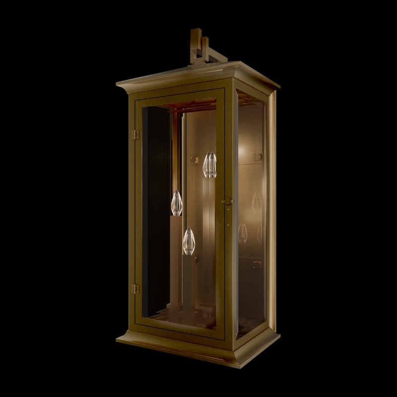 Schonbek SW33534 Dresden 4-lt 34″ Tall Outdoor Wall Sconce