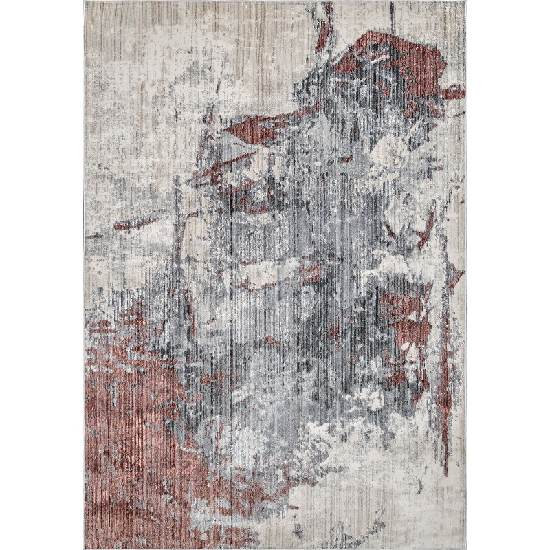 Splattered Abstract Rug | Orange