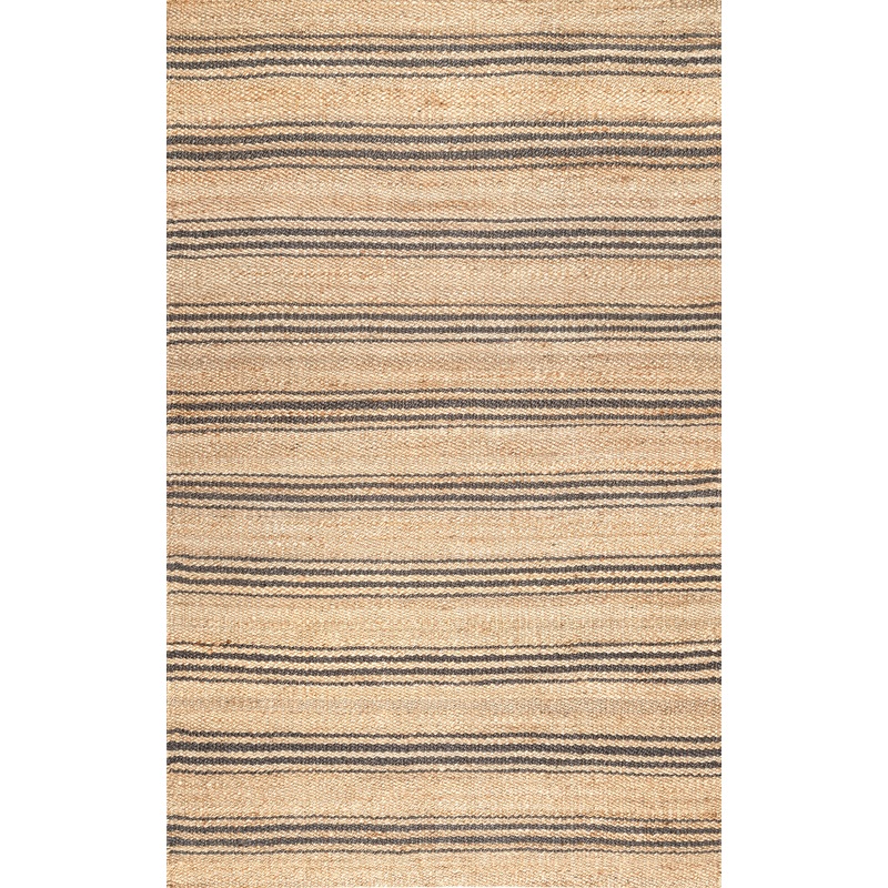 Sycamore Striped Jute Rug | Natural