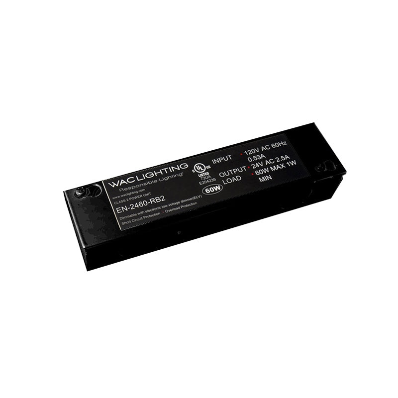 WAC EN-2460-RB2 WAC 60W 24V Remote Class 2 Electronic Transformer