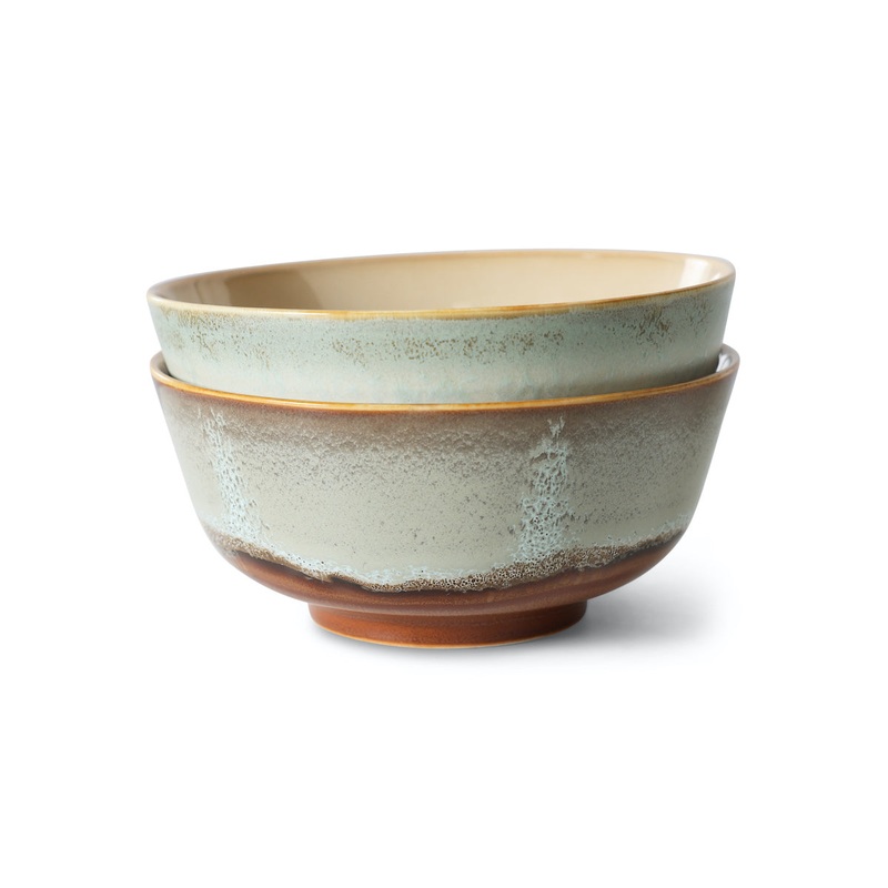 70s Ceramics: Ramen Bowl Verge, Set of 2