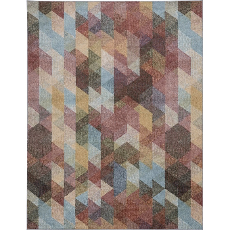 Reina-REI19 Cut Pile Synthetic Blend Indoor Area Rug by Tayse Rugs