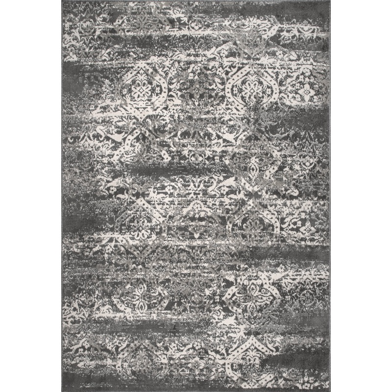 Withered Floral Rug | Dark Grey