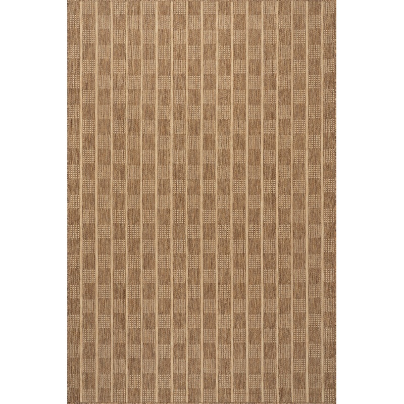 Ariselle Striped Indoor/Outdoor Rug | Light Brown
