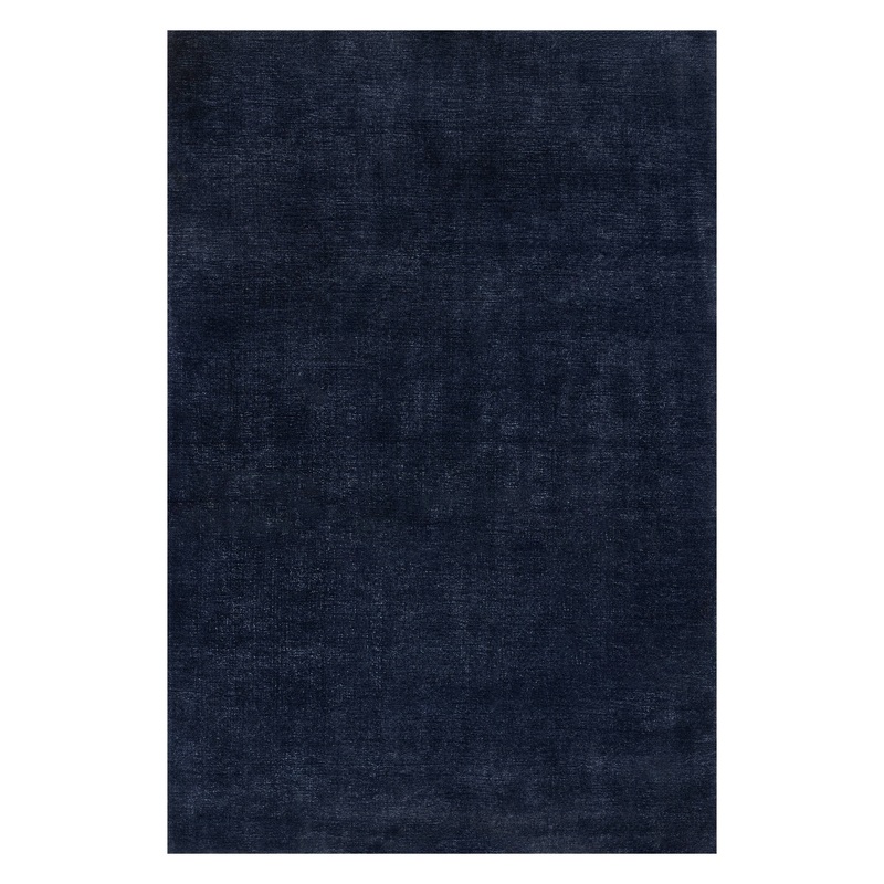 Arrel Speckled Wool-Blend Rug | Midnight