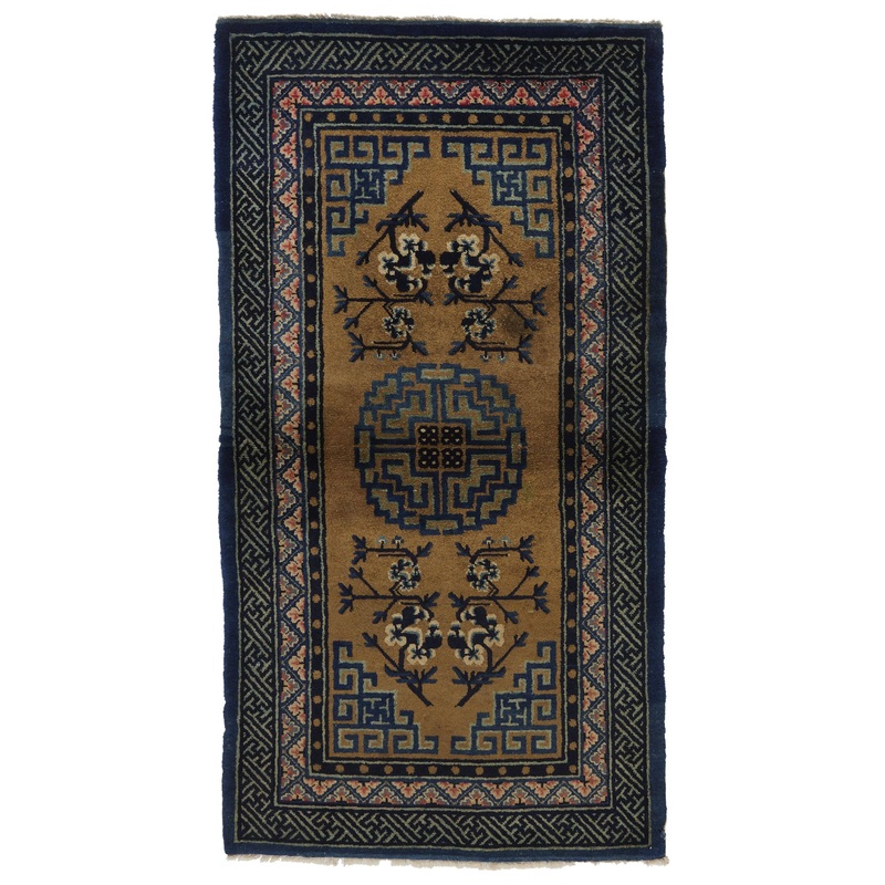 CHINESE PAO TOU BEIGE-BLUE 3 X 6