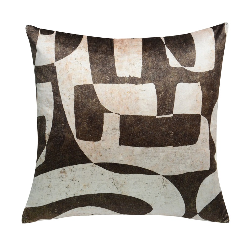 Forest Green Abstract Square Pillow