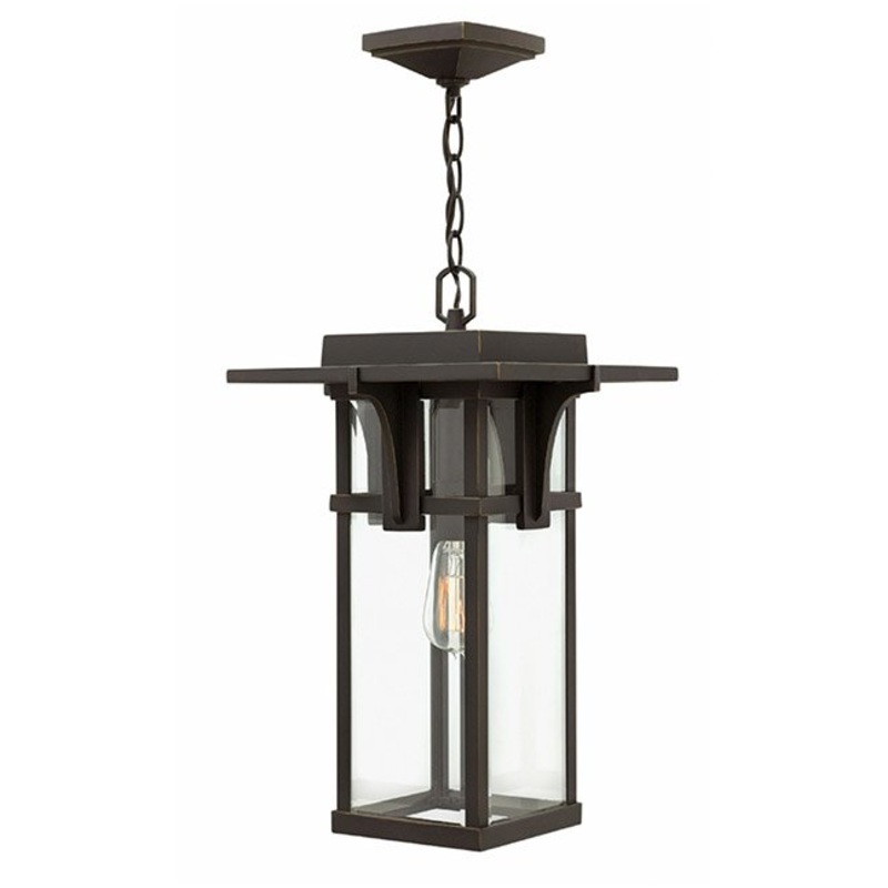 Hinkley 2322 Manhattan 1-lt 11″ LED Outdoor Pendant with Clear Beveled Glass