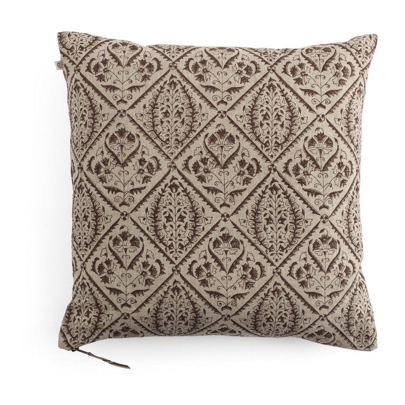 Linen Cushion Cover Jaipur – Brown – PRE ORDER FOR SPRING