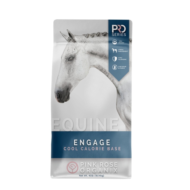 Pink Rose Organix PRO Series Engage Cool Calorie Base Equine Feed, 40lbs