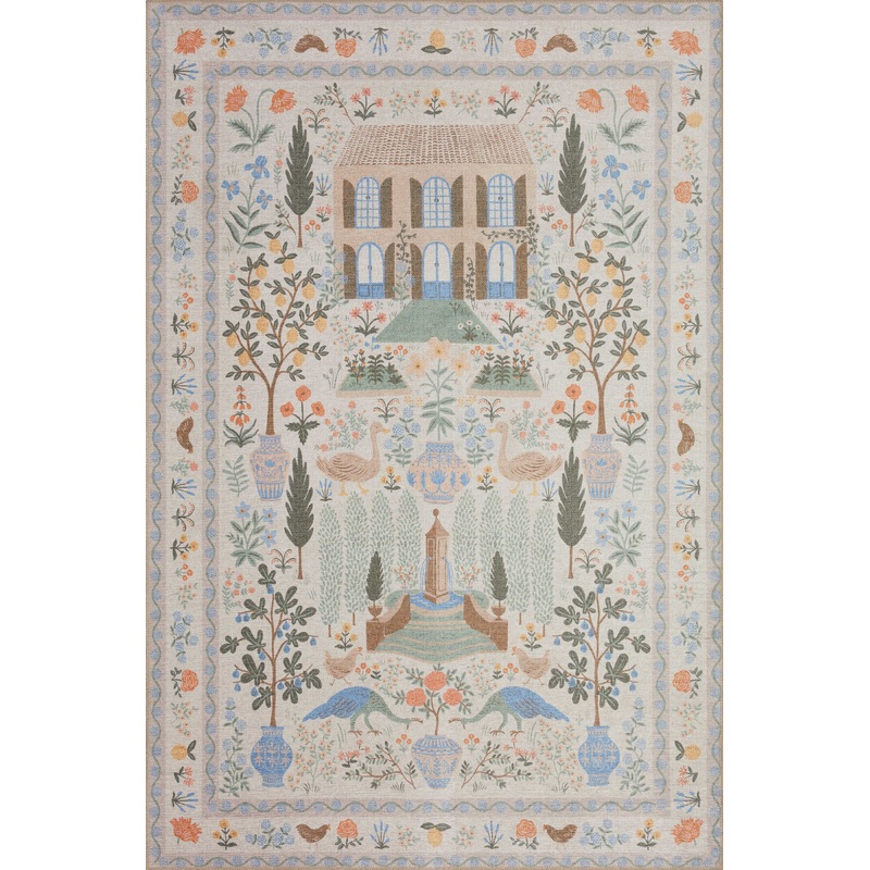 Rifle Paper Co. x Loloi Menagerie Rug | Camont Cream
