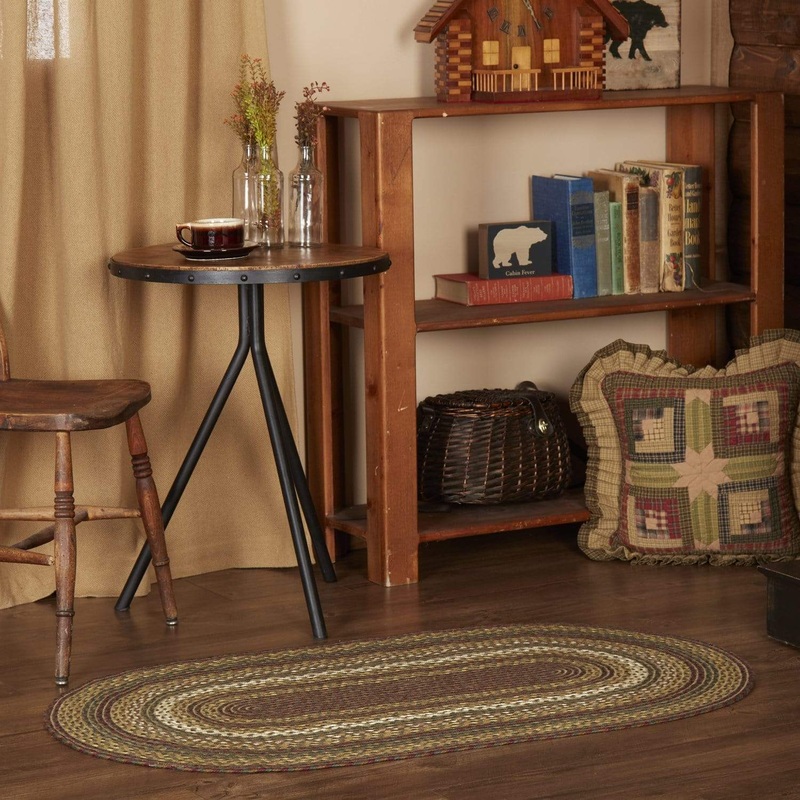 Tea Cabin Jute Rug Oval w/ Pad 27×48