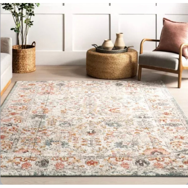 13’8″ x 9′ Lenore Vintage Floral Indoor Area Rug