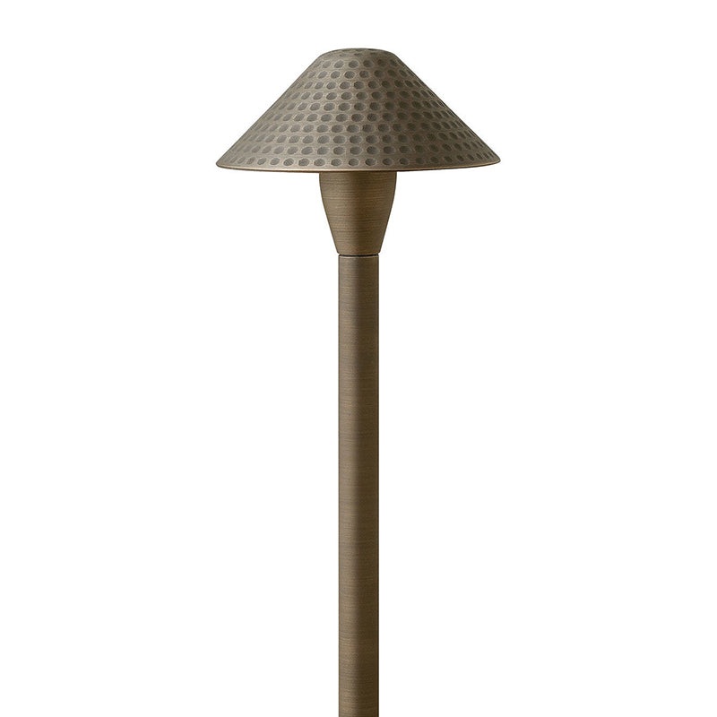 Hinkley 16010-LL Hardy Island Small Hammered 1-lt 16″ Tall LED Outdoor Path Light, 12V