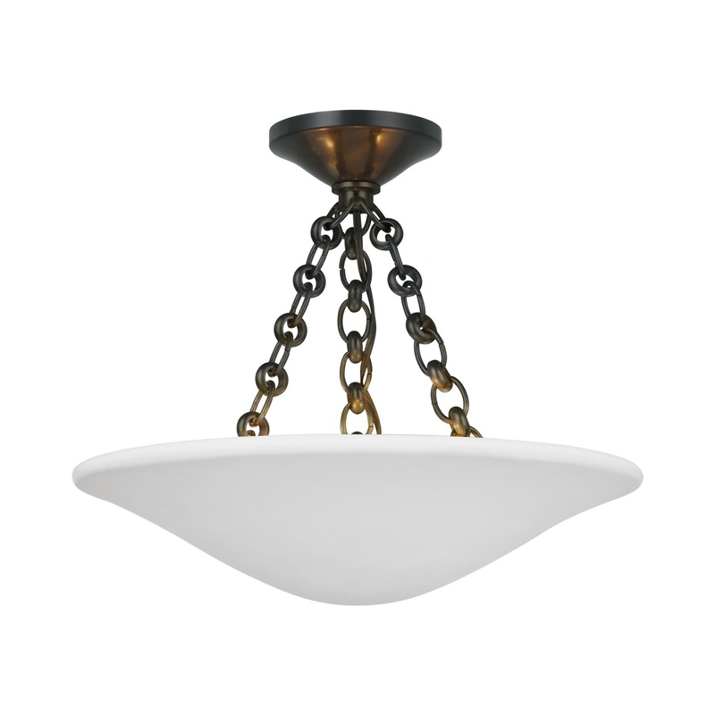 Mollino LED Semi Flush Mount Ceiling Light