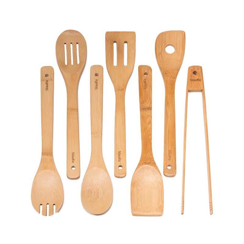 7-Pack – Bamboo Kitchen Utensils Set