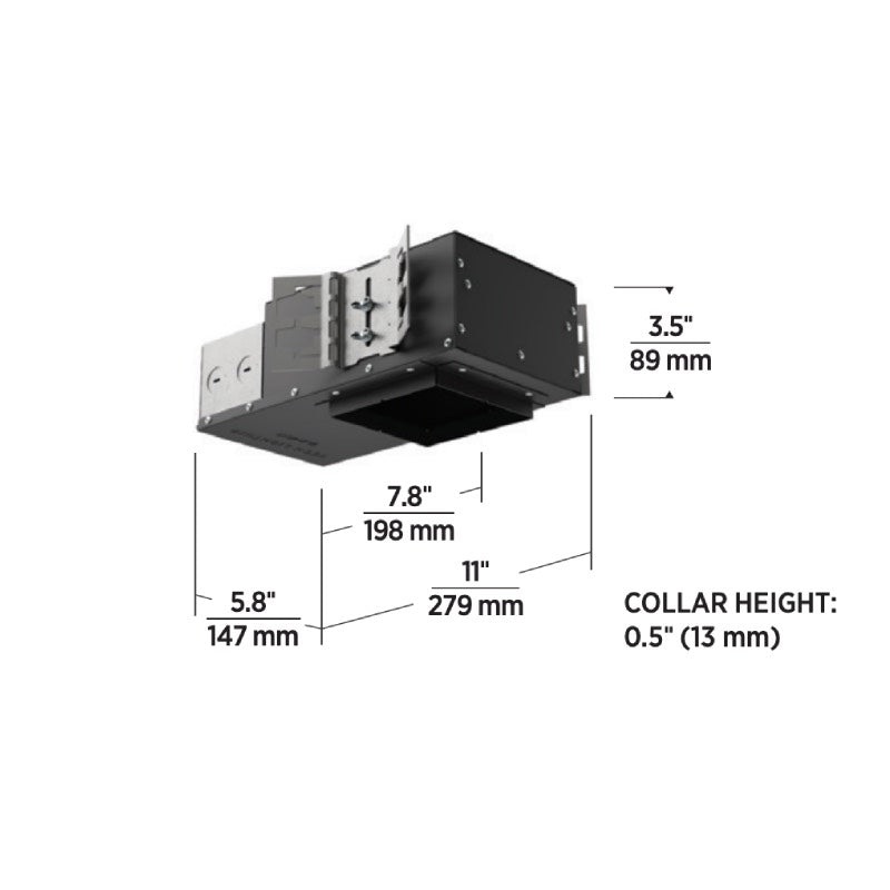 Element E4PR Pro 4″ 29W LED Round Wall Wash Downlight New Construction Housing