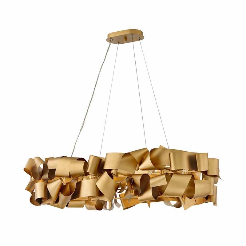 Fredrick Ramond FR48605 Delfina 6-lt 40″ LED Linear Chandelier