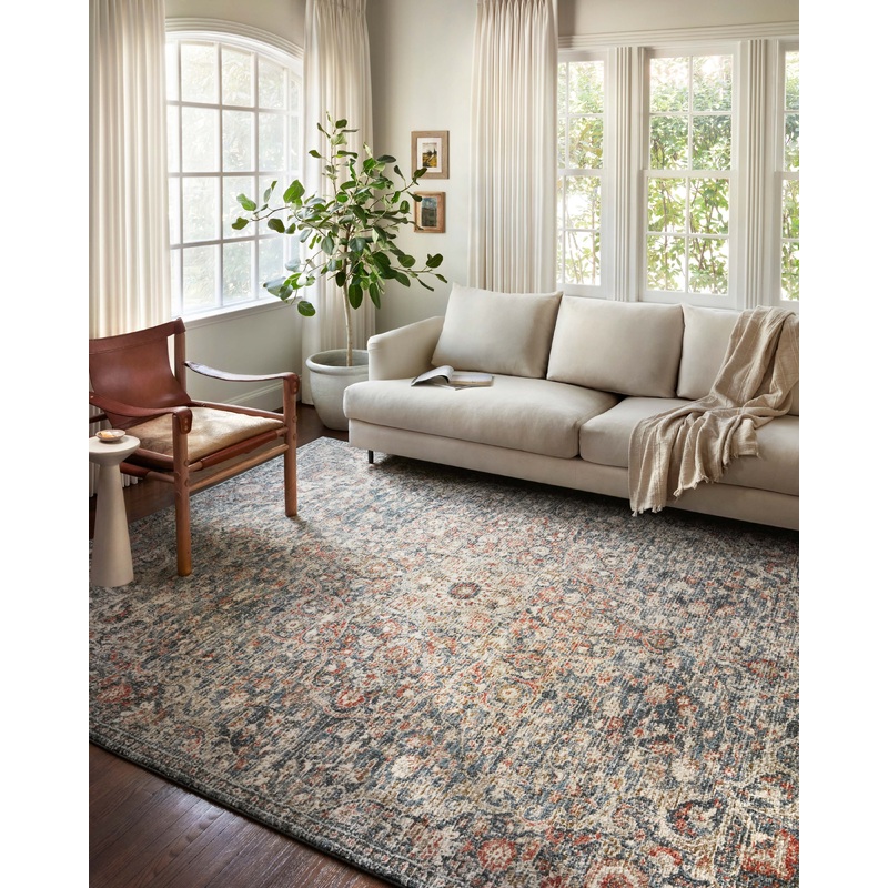 Loloi II Saban Rug | Blue / Spice