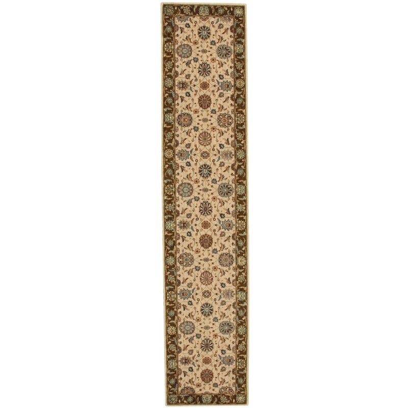 Nourison Living Treasures 2’6″ x 12′ Beige Traditional Indoor Rug