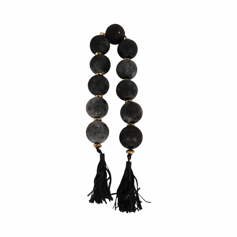 Renton Black & Gold Glass Garland