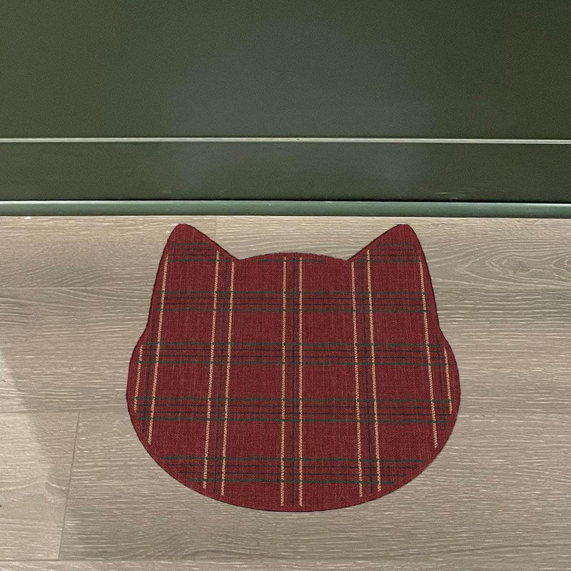 Abby Cat PetFlat | Red – Premium Vinyl Mat
